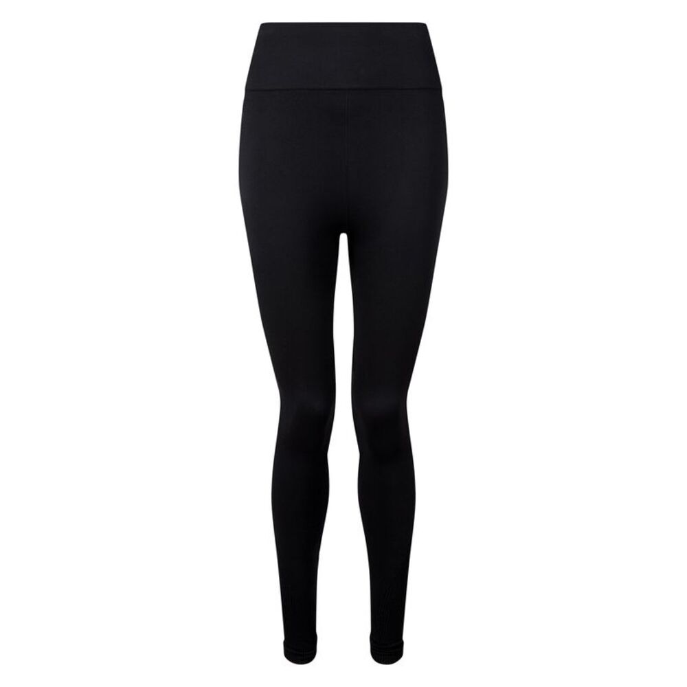 TriDri Women/Ladies Seamless 3D Fit Multi-Sport Sculpt Solid Color Leggings / Bl